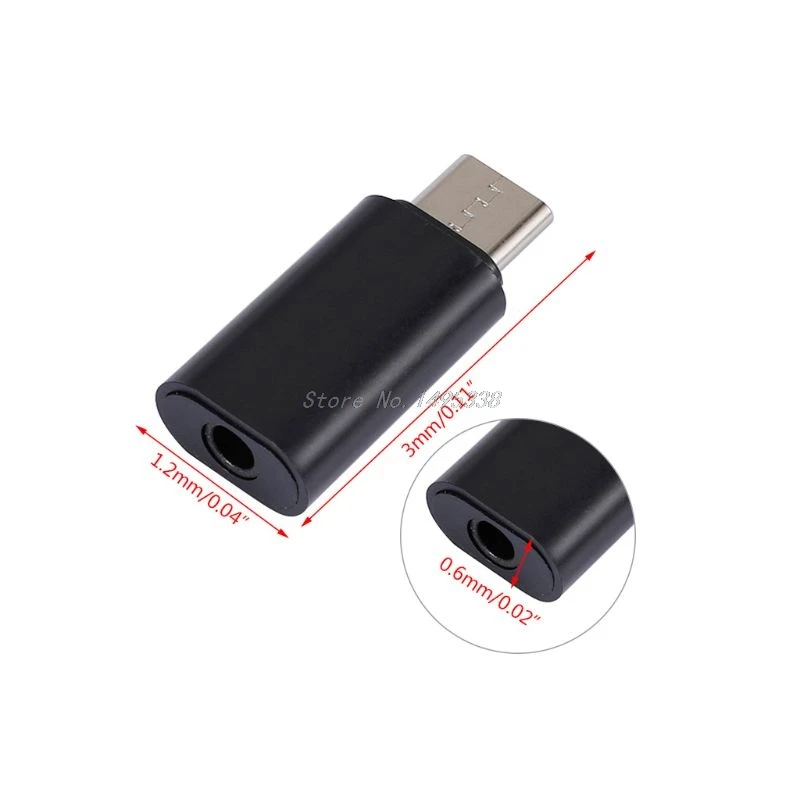 USB di Tipo C C Audio Maschio a 3.5mm Femmina Adattatore AUX Martinetti Mini Portatile Cuffia Auricolare Stereo Convertitore Adattatore whosale