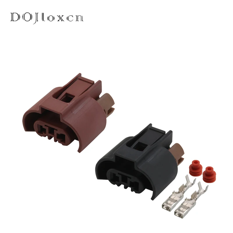 1/5/10/20/50 Sets 2 Pin Automobile Female Wiring Connector For Toyota Corolla 9006 Low Beam/Golf 6 Fog Lamp Plug DJ7028W-2.8-21