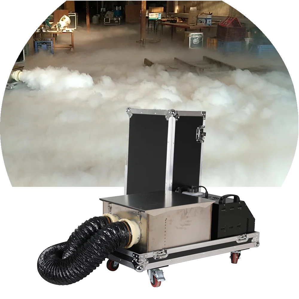 

High Quality Wedding Dj Disco Dual Hazer Stage Equipment Remote Control With Club Wedding Effect Water Mist Machine