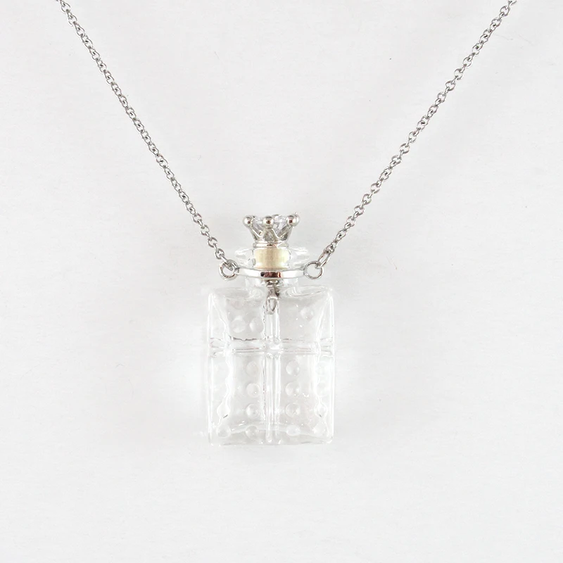 1PC Pet Hair Locket Urn Jewelry Urn Necklace Ash Necklace Keepsake Urn Necklace for Ashes Glass Locket Necklace