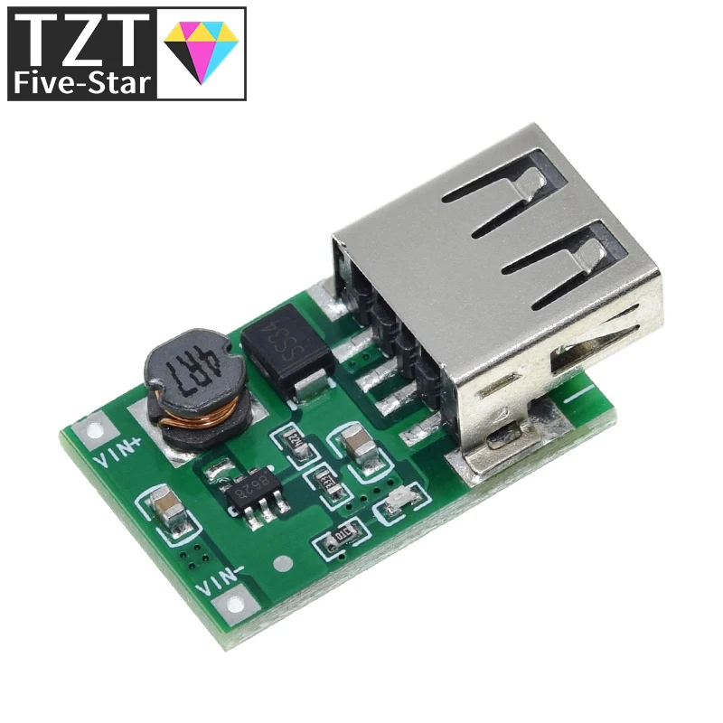 2V-5V zu 5V 1200MA USB-Ausgang Boost-Konverter Mini DC-DC Step-up Strommodul Lithium-Batterie-Ladeplatine für Telefonkamera – Detail 4