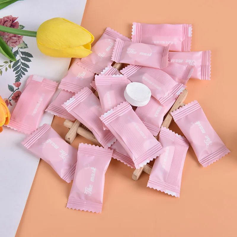 20PCS/5PCS Outdoor Travel Magic Compressed Disposable Towel Tablet Capsules Cloth Wipes Paper Tissue Mask