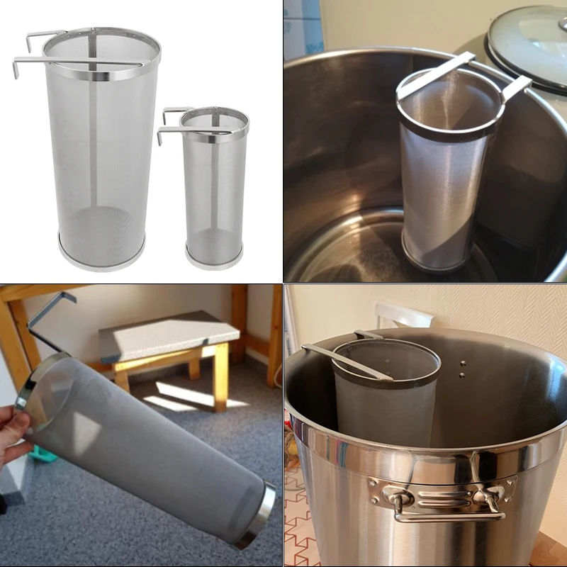  Homebrew Hop Spider Stainless Steel 300 Micron Beer Filter Strainer With Hook Beer Hop Spider For Beer /Wine Brewing