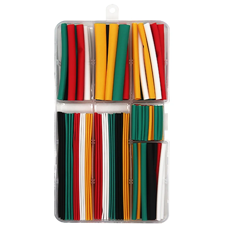 

140Pcs/Box Polyolefin Assorted Heat Shrink Tube Wire Cable Insulated Sleeving Tubing Set Partition Insulator 5 Color