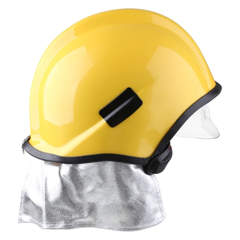 

Durable Helmet Firefighter Protective Safe Fire Hat Heat Resistant for Fire Disaster Relief Yellow QXNE