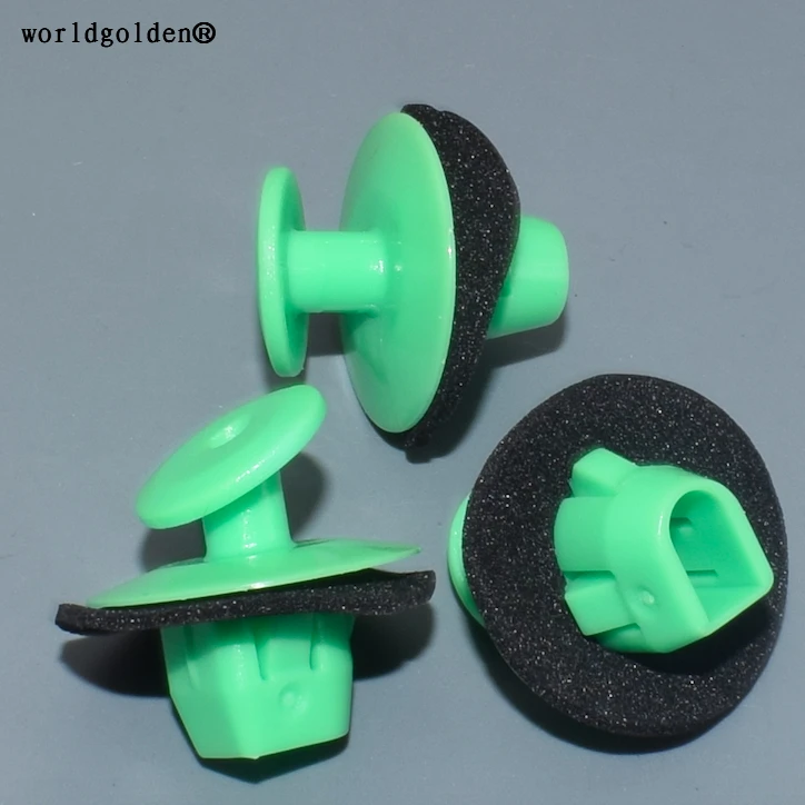 Worldgolden 100 Buah Penahan Panel Trim Bagian Dalam Klip Plastik untuk Lexus 81496-50010