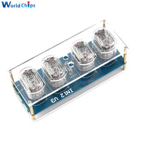 Nixie Tube Micro USB 5V 1A Digital LED Clock Circuit Board PCBA IN12 IN-12 Diy kit Electronics Retro Gift No Tubes