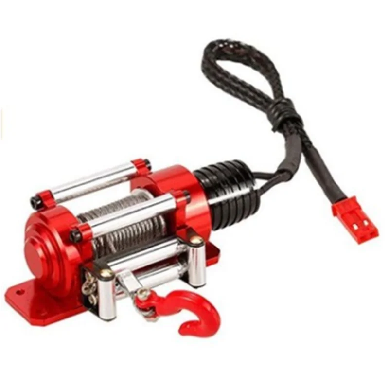 SCX10 climbing car model accessories winch 1/10 off-road vehicle electric winch accessories simulation climbing winch