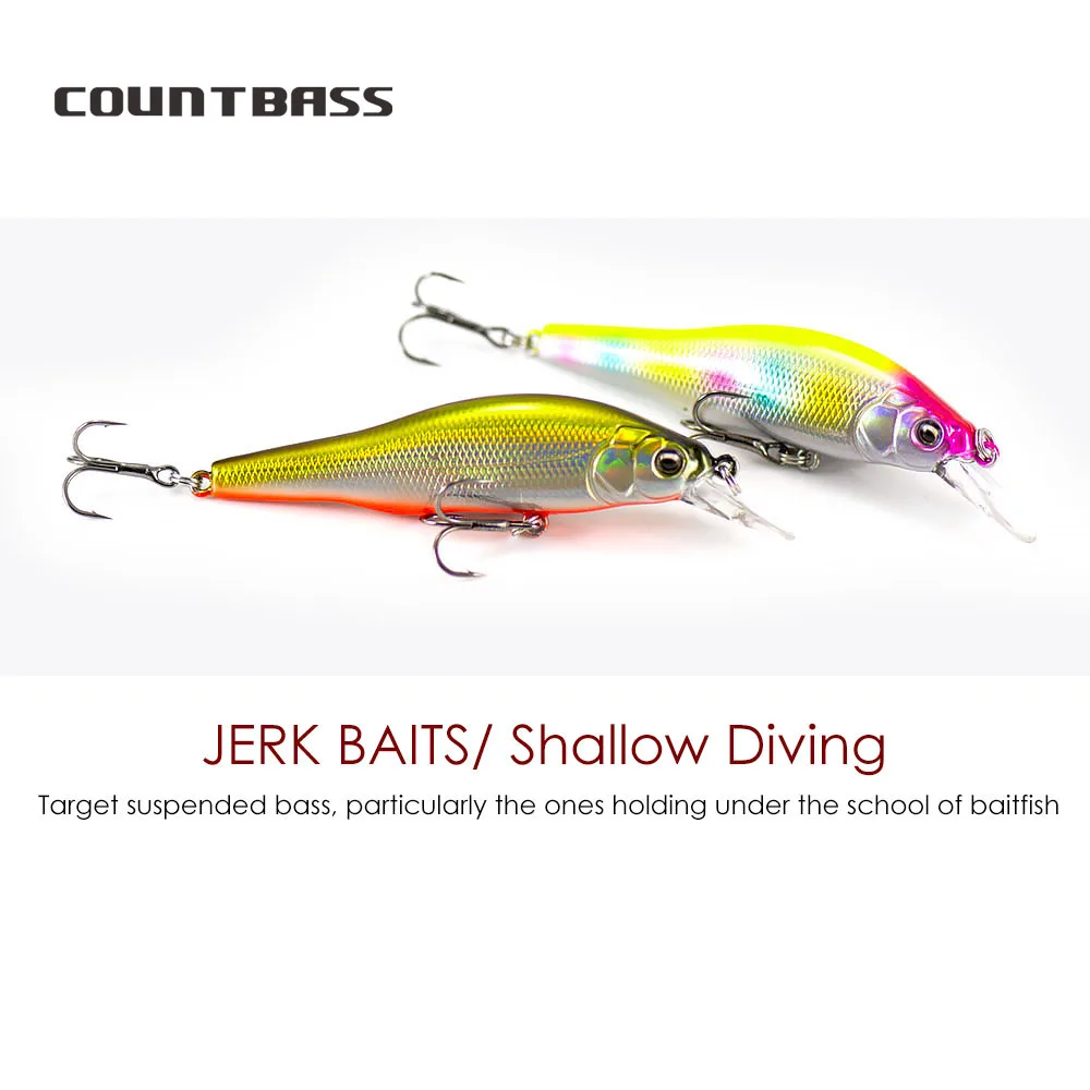 COUNTBASS Afundando Minnow – Señuelo hundente para perca - imagen 3