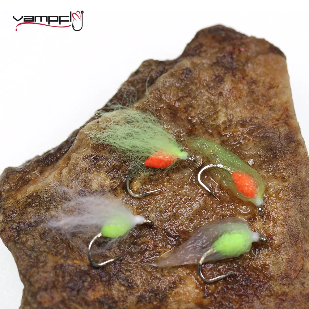 8 sztuk #14 Mini Glow Bug łosoś jajko Fly szybko tonący mokry nimfa pstrąg Char Grayling Steelhead muchy sztuczna przynęta na ryby przynęta