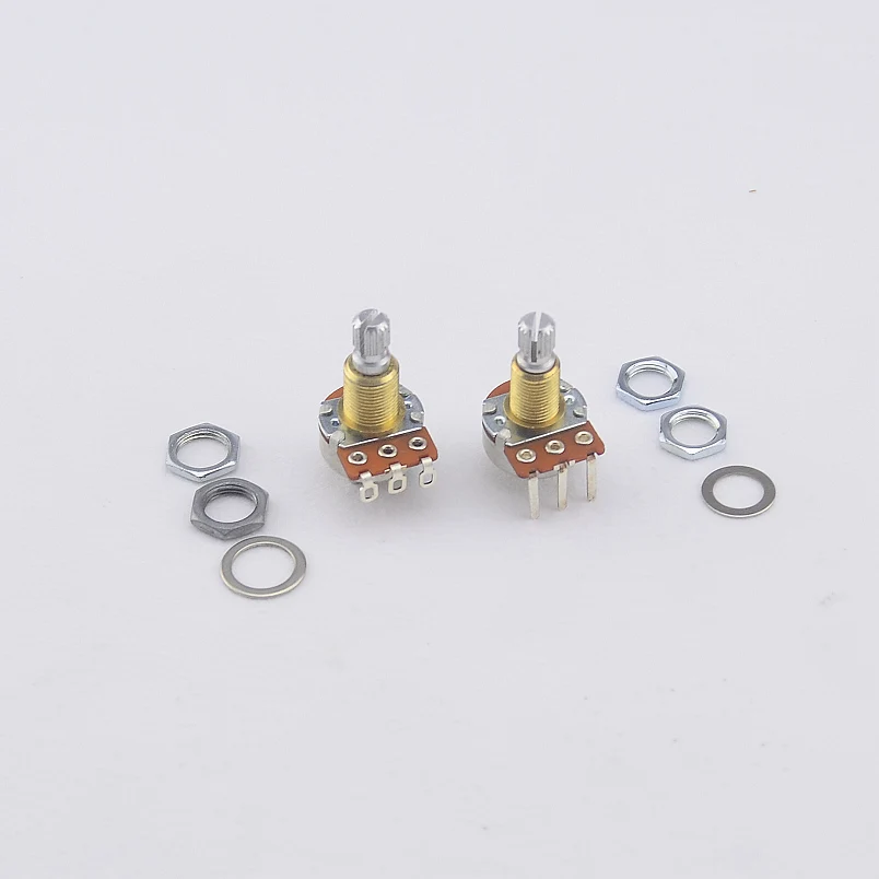 【Made in USA】1 Piece TQ A25K Brass Shaft  Potentiometer(POT)  For Electric Guitar Bass Active Pickup