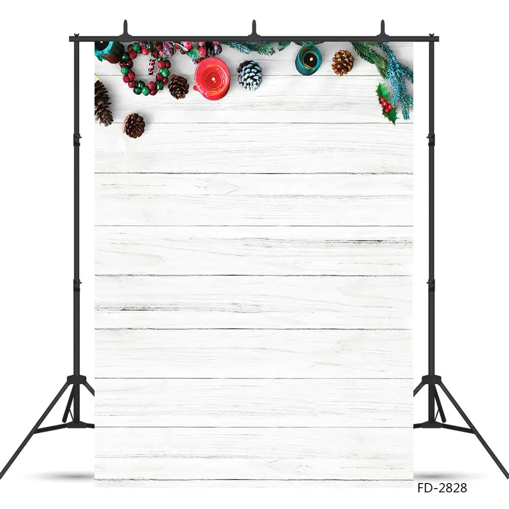 Christmas Day Theme Garland Candle Photography Decoration Children Baby Kid Toys Backdrop Background Photocall Photo Studio Prop