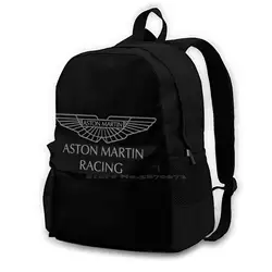 Sac à dos avec logo de voiture Martin Racing Amr, sac de voyage pour ordinateur portable, étudiant, école, Aston