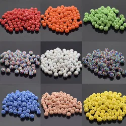 6 8 10mm Rhinestone Ball Beads Clay Paved Crystal Disco Clay Beads Loose Spacer Beads For DIY Jewelry Making Necklace Bracelet