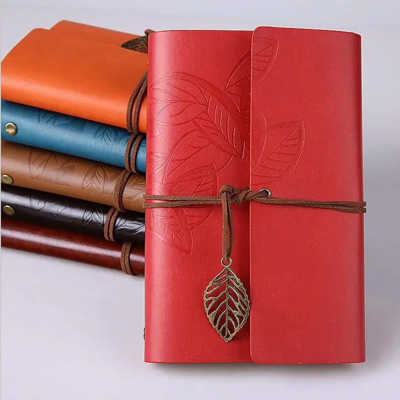 

Vintage Leather Spiral Notebook Paper Journal Traveler Note Book A6 Planner Replaceable Blank Notepad Sketchbook For Drawing