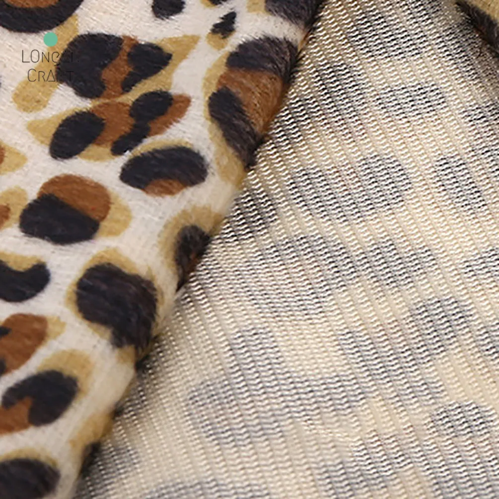 50cmX150cm Leopard Striped Zebra Pattern Cloth Animal Print Short Plush Fabric For DIY Garment Toy Pillow Decorative Fabrics