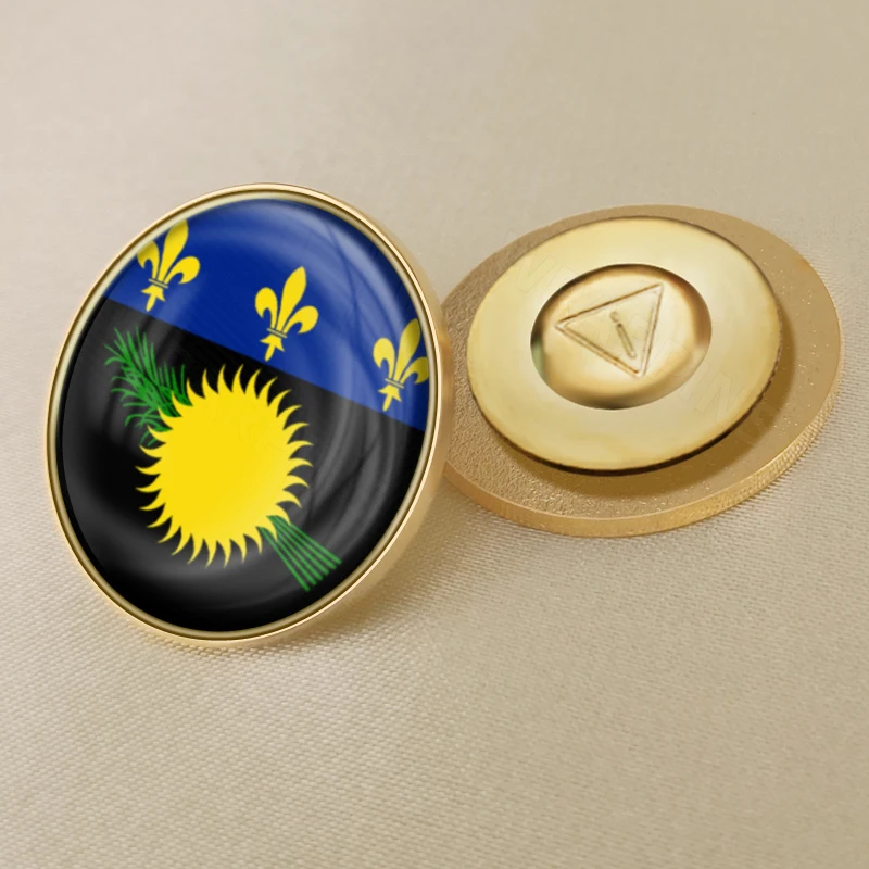Guadeloupe of France Flag Brooch Badges Lapel Pins