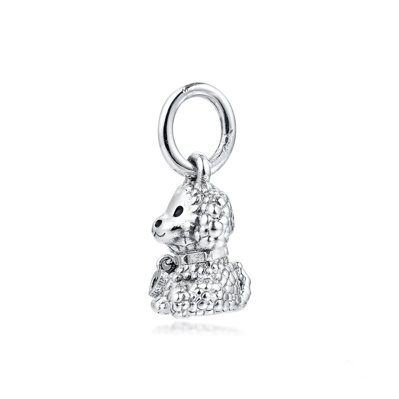 Beads For Jewelry Making Poodle Puppy Dog Dangle Charm Sterling Silver Jewelry Fashion Charms Fits Original Silver Bracelets