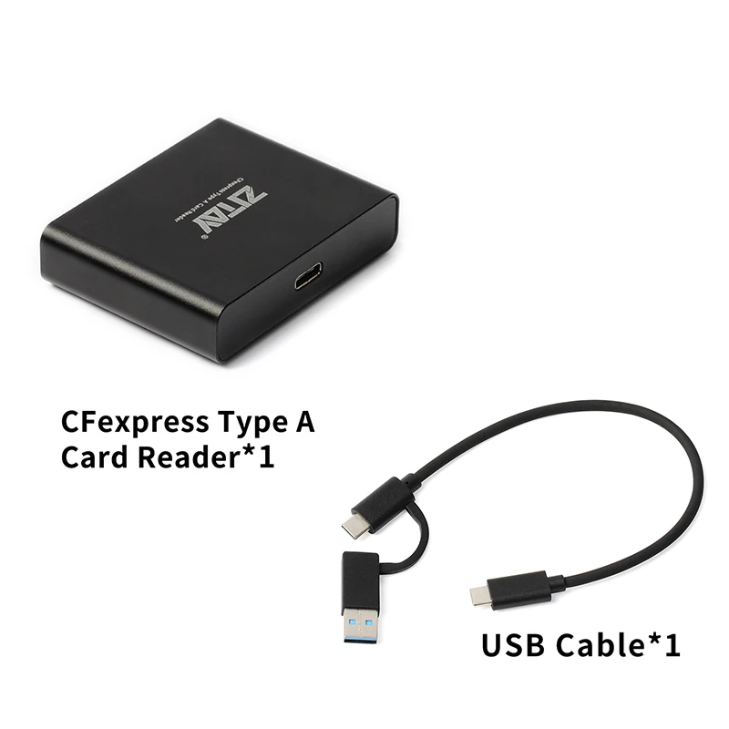 Zitay cfexpress tipo um leitor de cartão usb 3.1 gen2 10gbps adaptador de cartão de memória para sony fx6 fx3 a7s3 a1 r5 z6 z7 s1r 1dx3 câmera