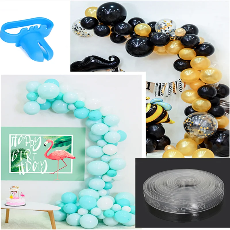 Balloon Accessories 5M  Balloon Chain Glue Point Balloon Ribbon Knotter Wedding Party Birthday Background Party Decoration 77