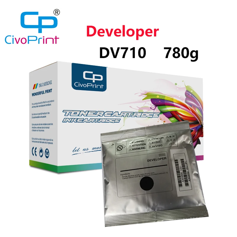 

Civoprint New compatible DV710 Developer for Konica Minolta bizhub 750 751 600 601 920 7145 780g/bag Black