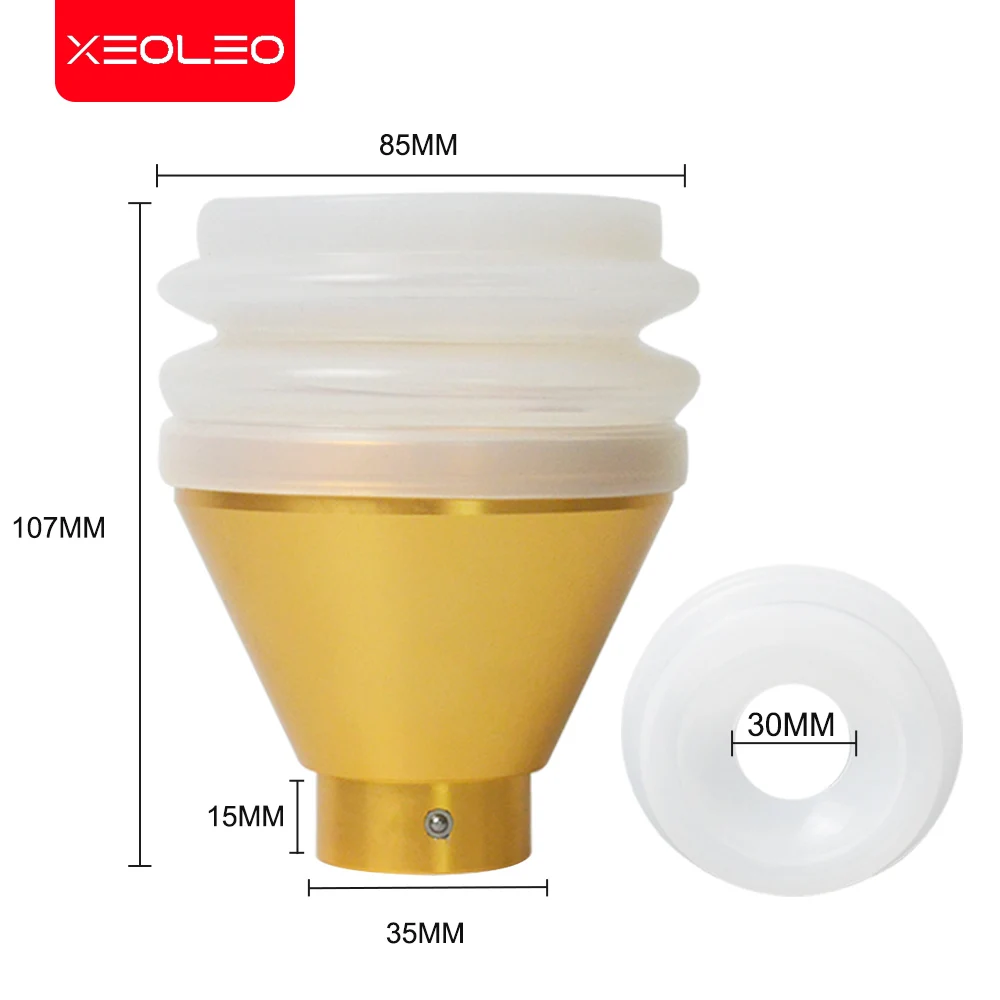 Xeoleo – moulin à café en aluminium 35mm de diamètre, trémie de soufflage, adapté aux différentes machines à moudre