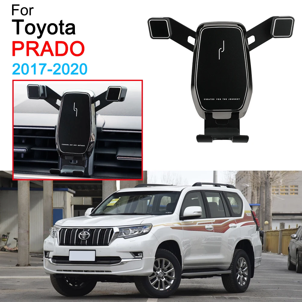 Car Phone Holder Air Vent Mount Clip Clamp Mobile Phone Holder for Toyota Prado Accessories 2018 2019 2020 2021