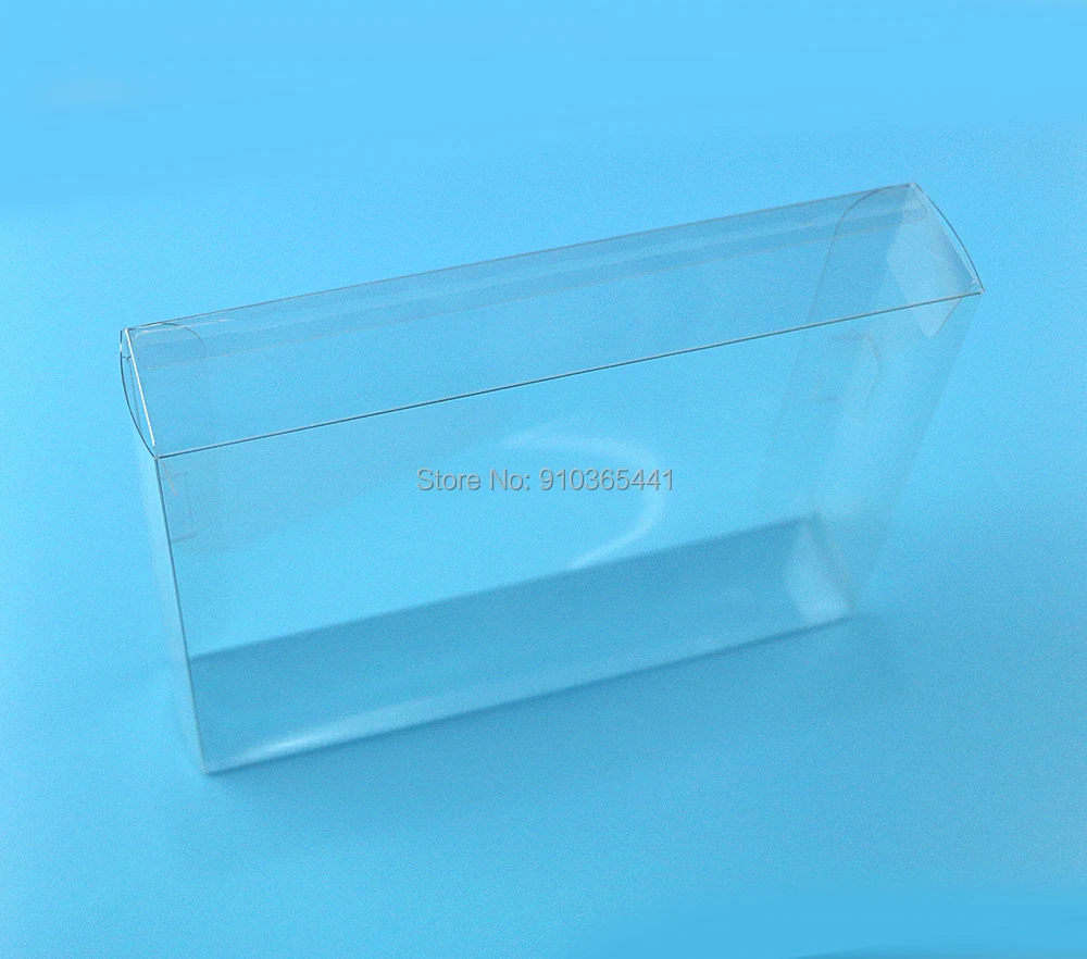 10pcs Clear Game box Protector Case for SNES For N64 games CIB plastic PET transparent Protector case for Nintend game boxes