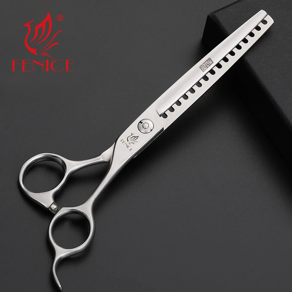 Fenice 6.75inch odborný pes grooming řídnoucí nůžky JP440C  obrácený zub pro zvířátko groomer