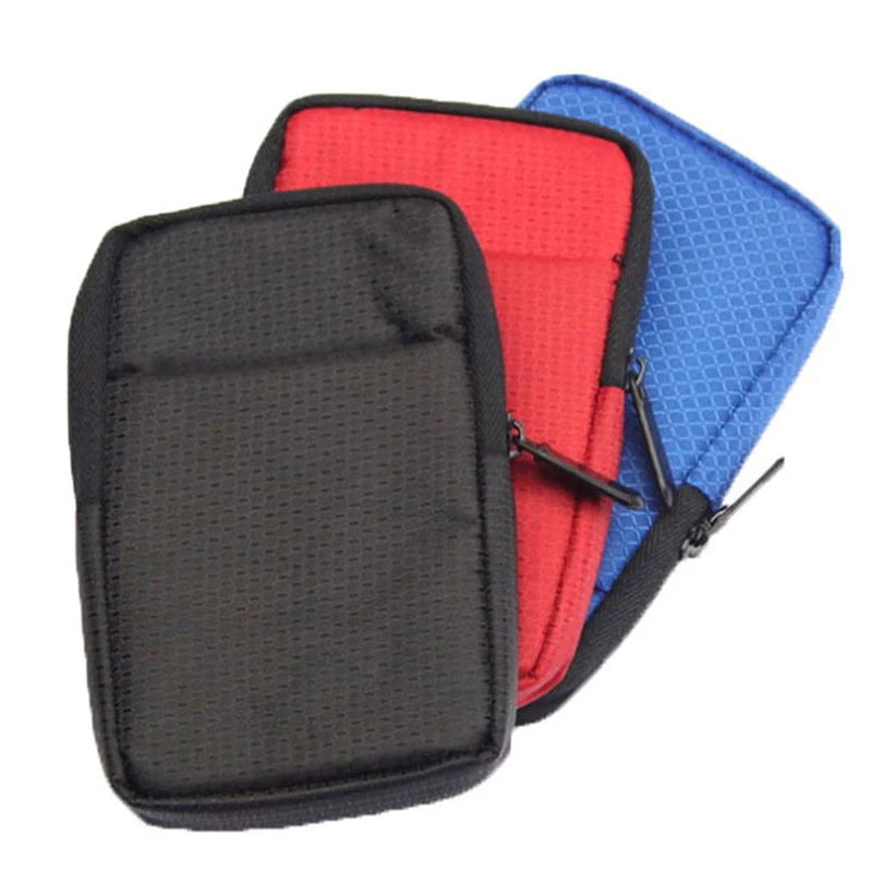 2.5 Hard Disk Case Portable HDD Protection Bag for External 2.5 inch Hard Drive/Earphone/U Disk Hard Disk Drive Case Black