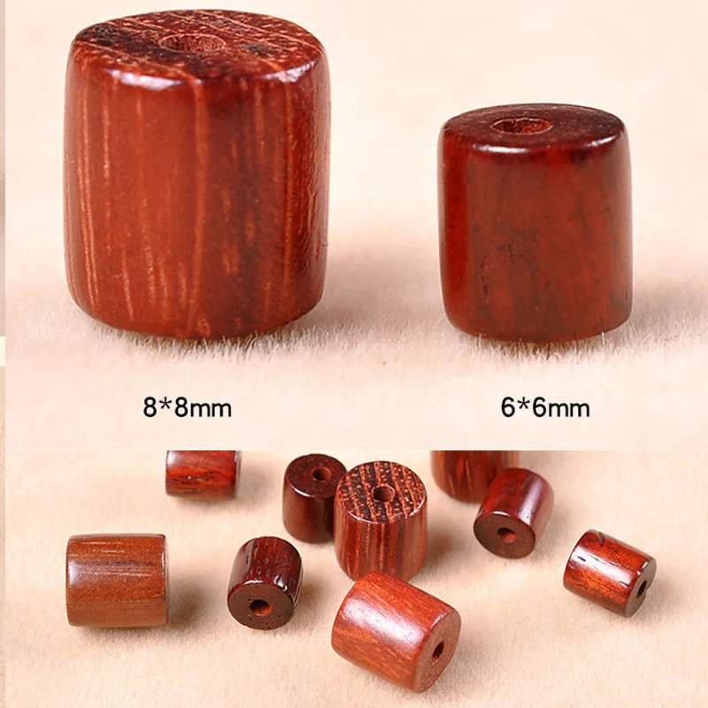 Natural Ebony Chicken Wing Wood beads Bucket Shape Spacer Beads For Jewelry Making Diy Buddhist Bracelets Findings Charms 6/8mm