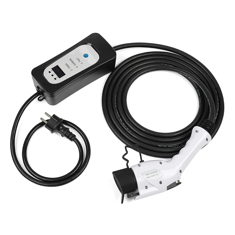 Portable Home Use EV Charger Type 1 16A 13A 10A 8A Adjustable SAE J1772 Electrica Car use