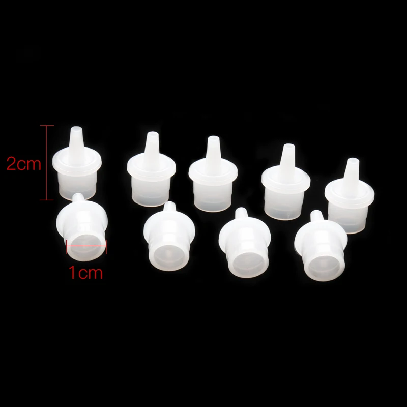 20 pcs Universal Eyelash Glue Replacement Bottle Mouth Head Convenient Extended Glue Usage Anti-blocking Eyelash Extension Tool