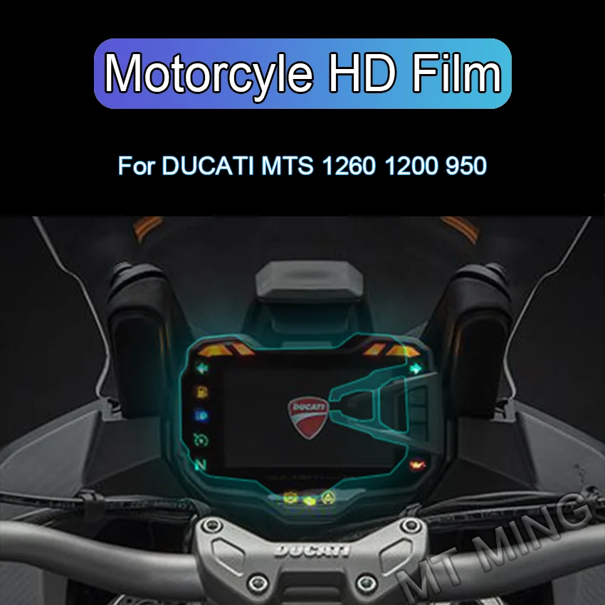 Película protetora para painel de controle de velocidade, para ducati multiroad 950, 1200, 1200s, 1260 e 1260s 2016-2018
