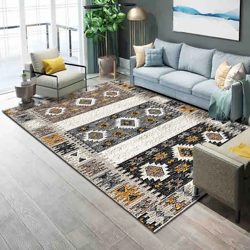 

Nordic Geometric Carpets for Living Room Bedroom Area Rugs Home Decor Big Rug Bohemia style 3D Printed Carpet Retro Persian Mats