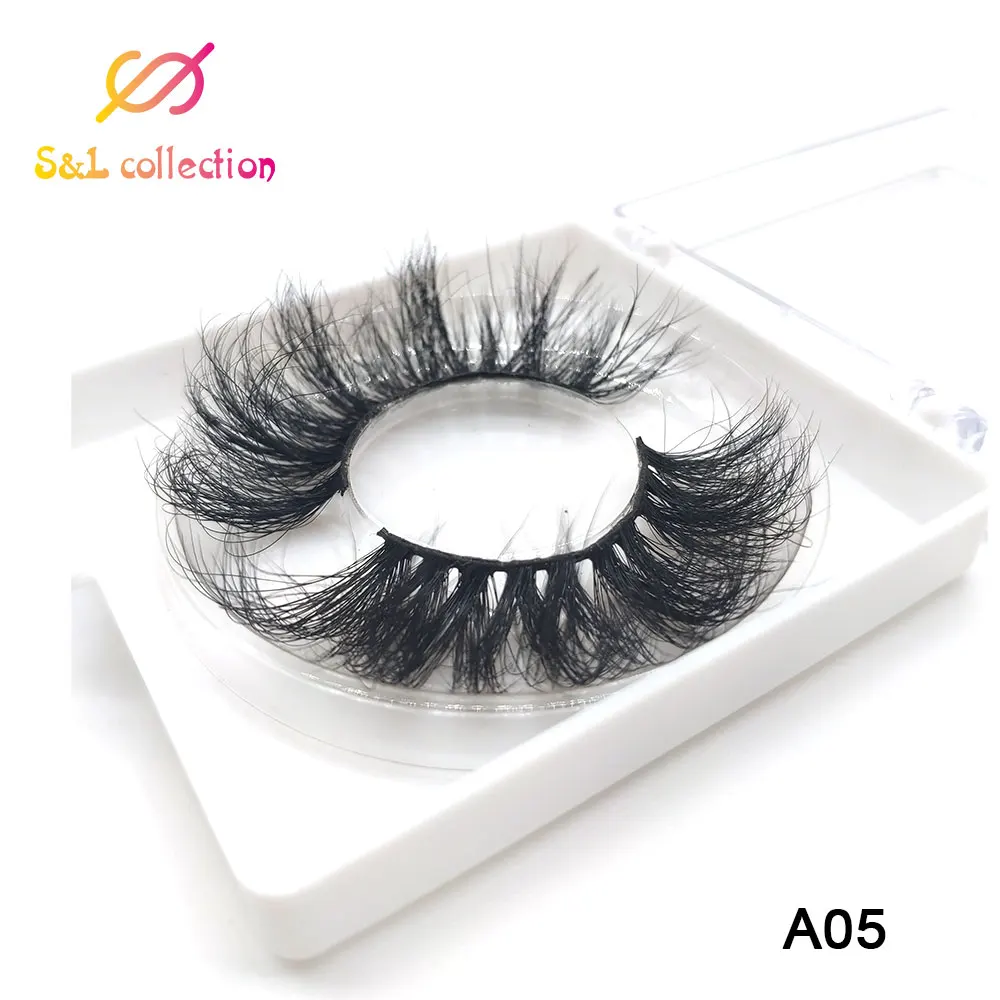 

25mm 3D 5D Mink Lashes Square box Custom Packaging Label Makeup Dramatic Long Mink Lashes Thick Stirp Resuable Fully Eyelashes