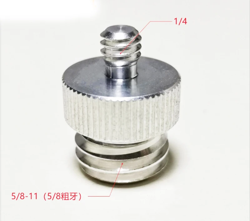 Adaptador de tornillo roscado de 1/4 "-20 a 5/8"-11 o 3/8 "-16 A 5/8"-11, para trípode, nivel láser, adaptador BOSCH 1/4 o 3/8 a 5/8