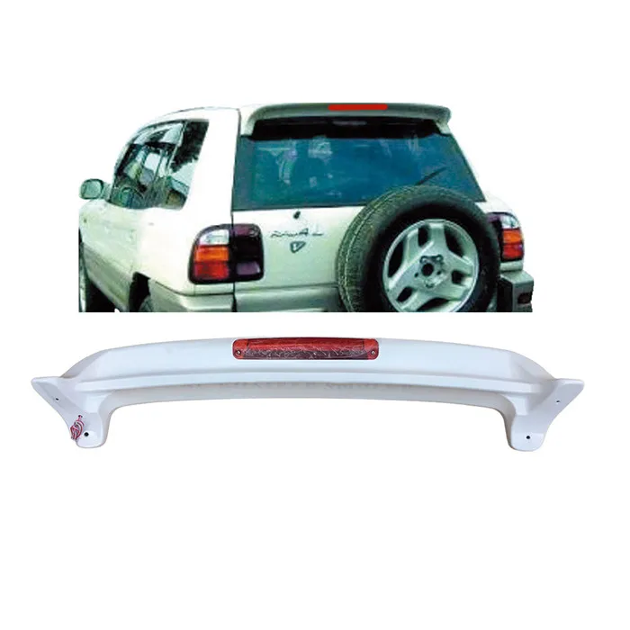 For Rav4 Spoiler 1994-1998 Toyota Rav4 RAV-4 Spoiler WDKL ABS plastic Material Car Rear Wing Color Rear Spoiler