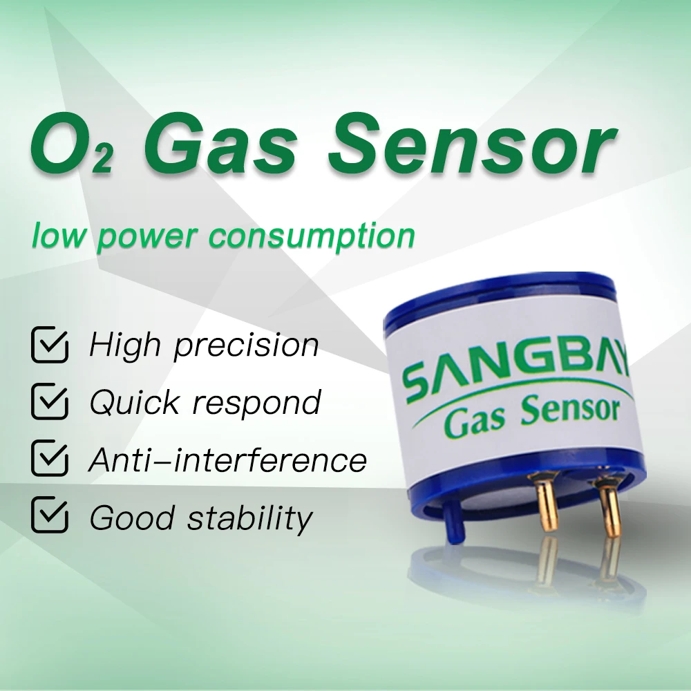 

SANGBAG 1PC S4-O2 Oxygen Sensor High Sensitivity & Resolution UART Analog Voltage Signal Low Power Consumption for gas detector