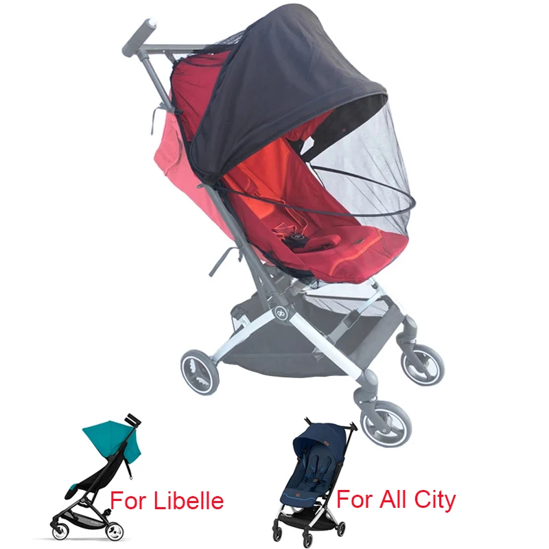 

1:1 Tailor Made Baby Stroller Accessories Mosquito Net Protective Mesh Cover Sunshade for GB POCKIT+ All City and Cybex Libelle