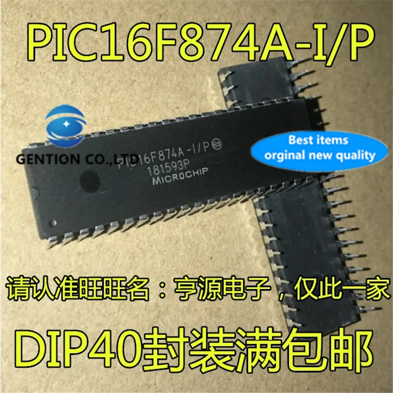 

5Pcs PIC16F874A PIC16F874A-I/P DIP40 Microcontroller chip in stock 100% new and original