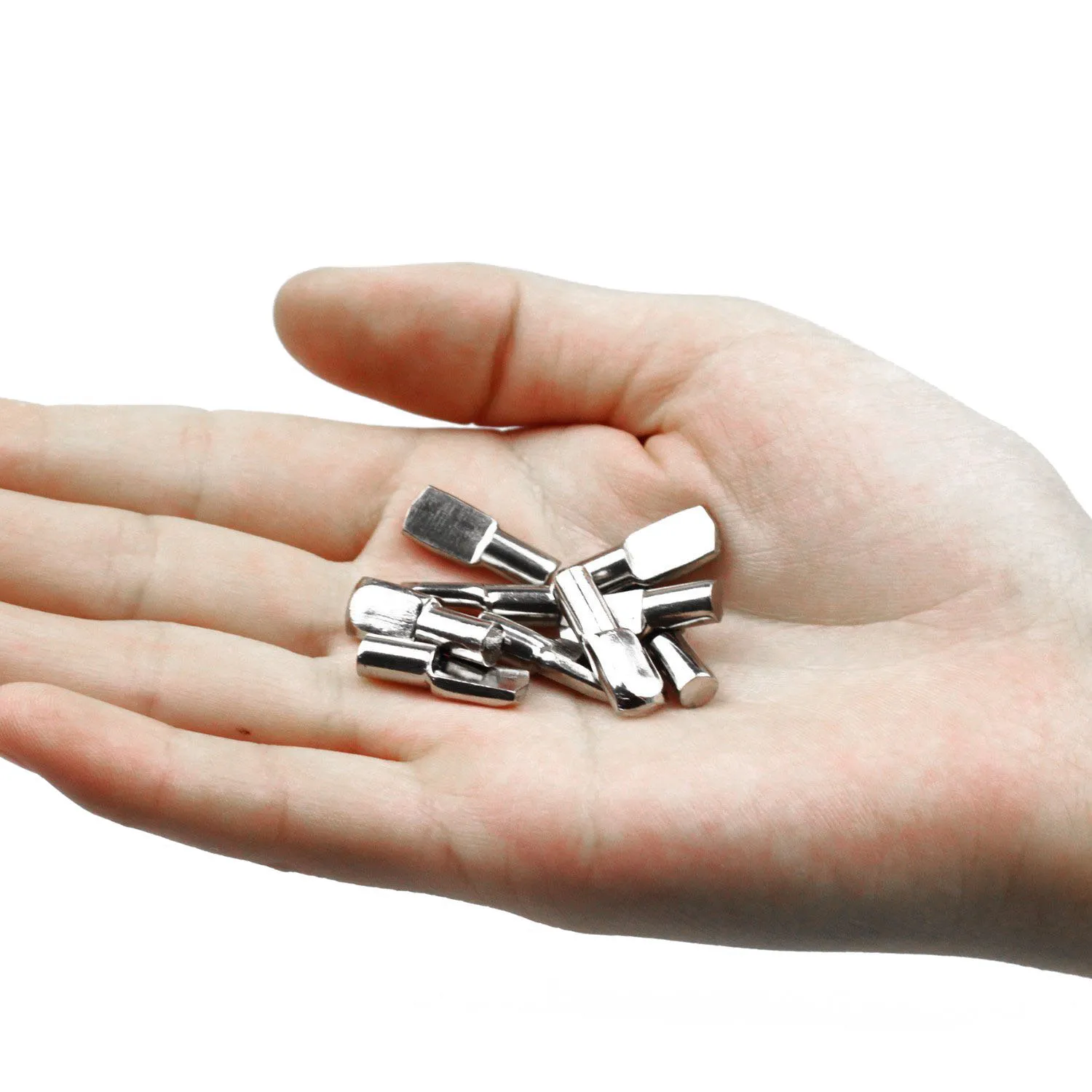 Hot 50PCS 5mm Shelf Pins, Spoon Shape Cabinet Furniture Shelf Support Pegs Nickel Plated shelf pins