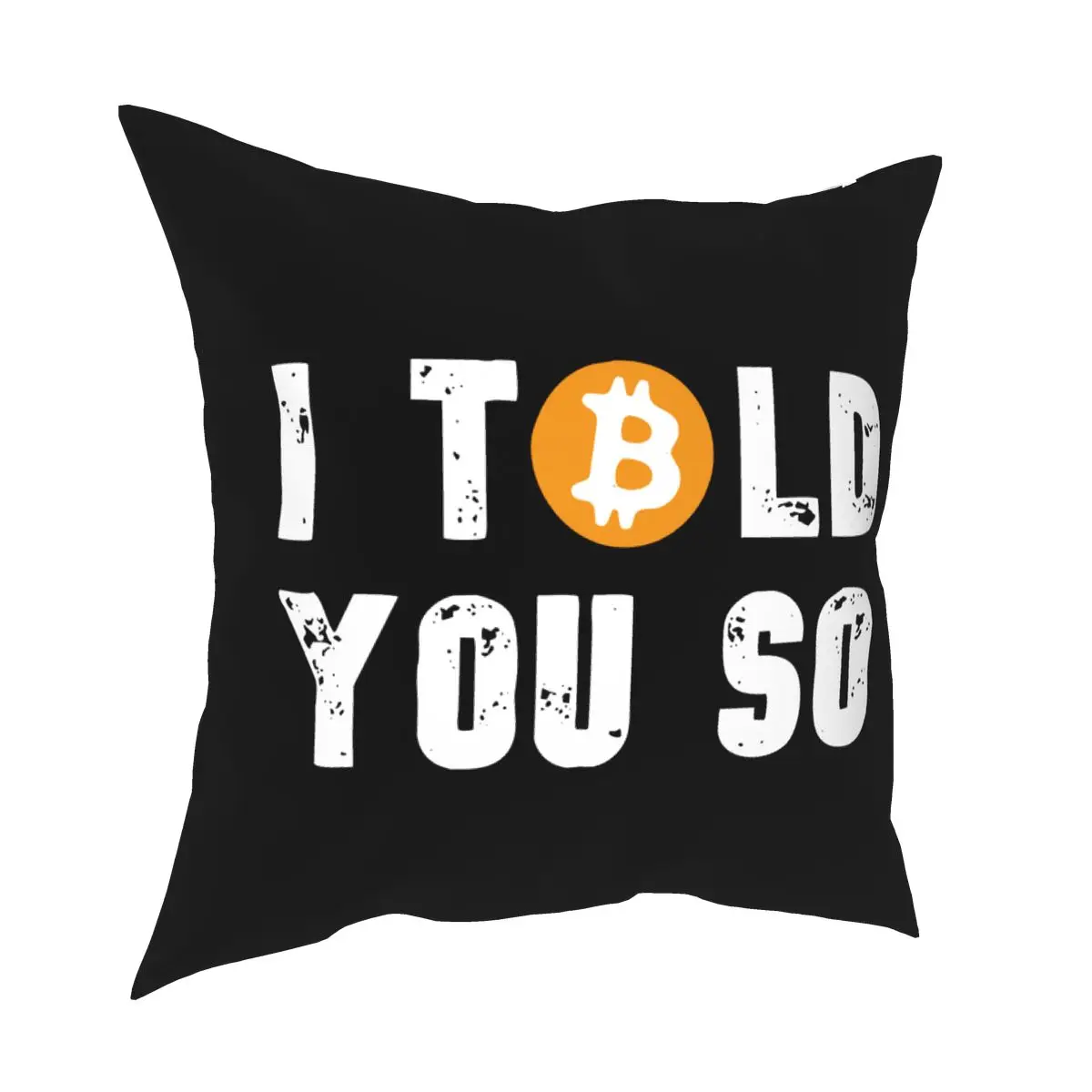 Bitcoin I Told You So Square Pillow Case Crypto Cryptocurrency Throw Pillow Ethereum Btc Blockchain Creative Cushion Covers