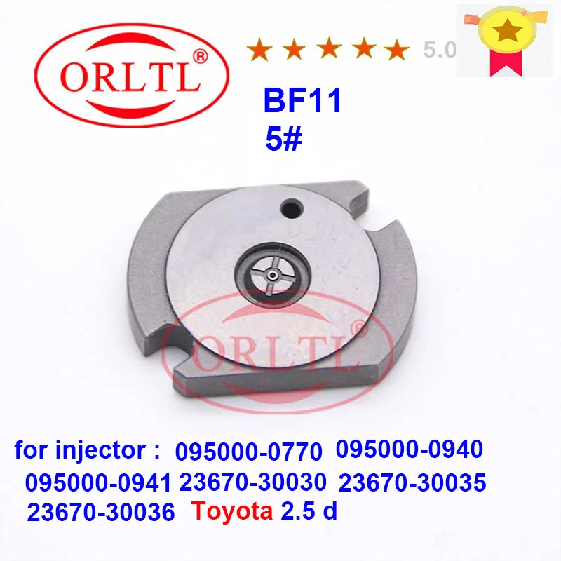 

ORLTL NEW BF11 Diesel Injector Control Orifice Valve Plate #5 For 23670-30030 23670-30035 23670-30036 For Toyota 2.5 d