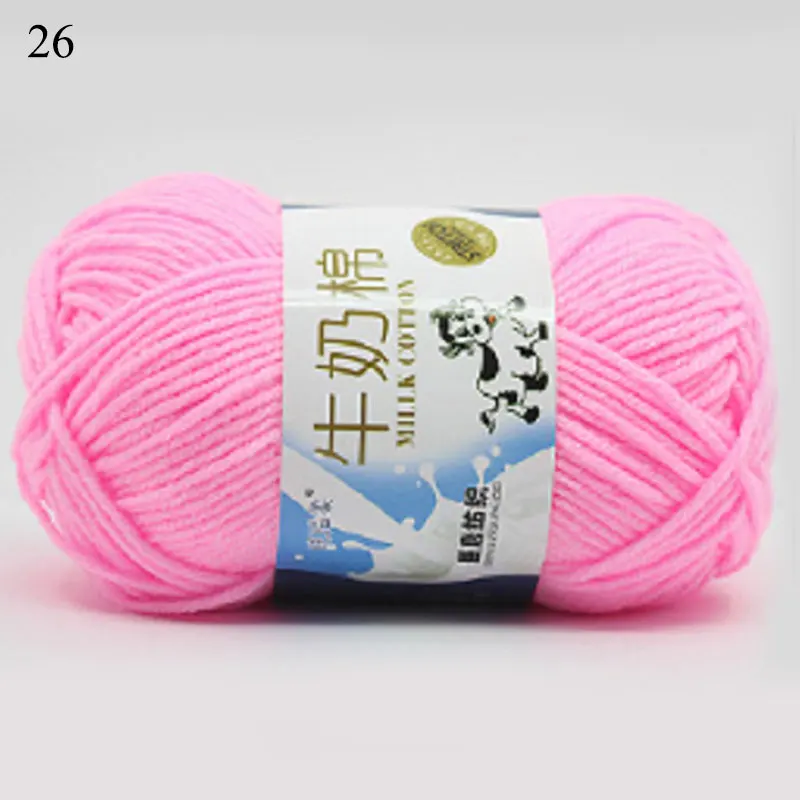 50g/PC High Quality Baby Cotton Cashmere Yarn For Hand Knitting Crochet Worsted Wool Thread Colorful Eco-dyed Needlework Sweater