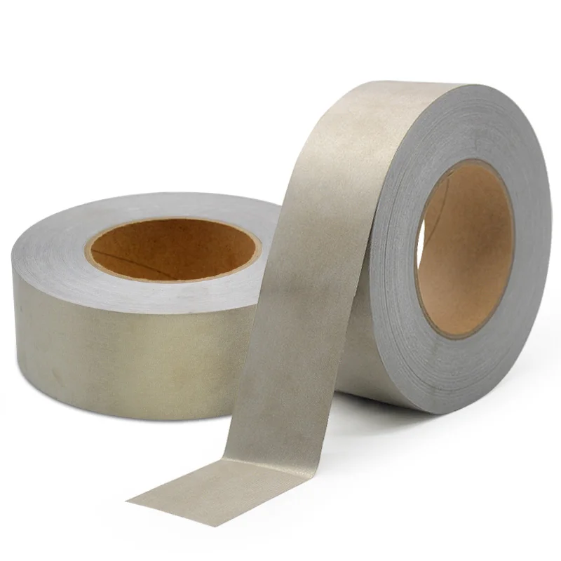 Sided Silver Conductive Fabric Cloth Tape Anti-radiation Shield Interference Isolation electromagnetic Duct Tape Single/Double