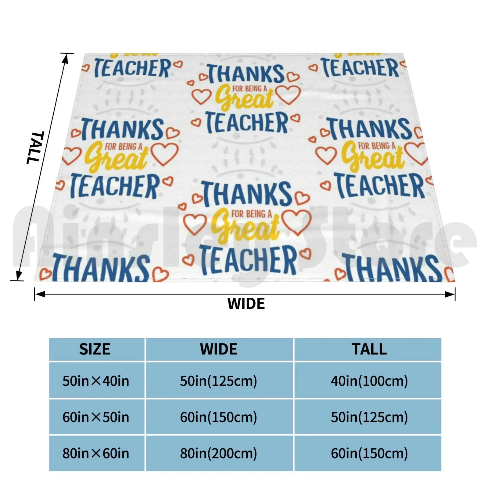 Thanks For Being A Great Teacher Blanket Fashion Custom 3131 Teacher Teach English Teacher Meme English