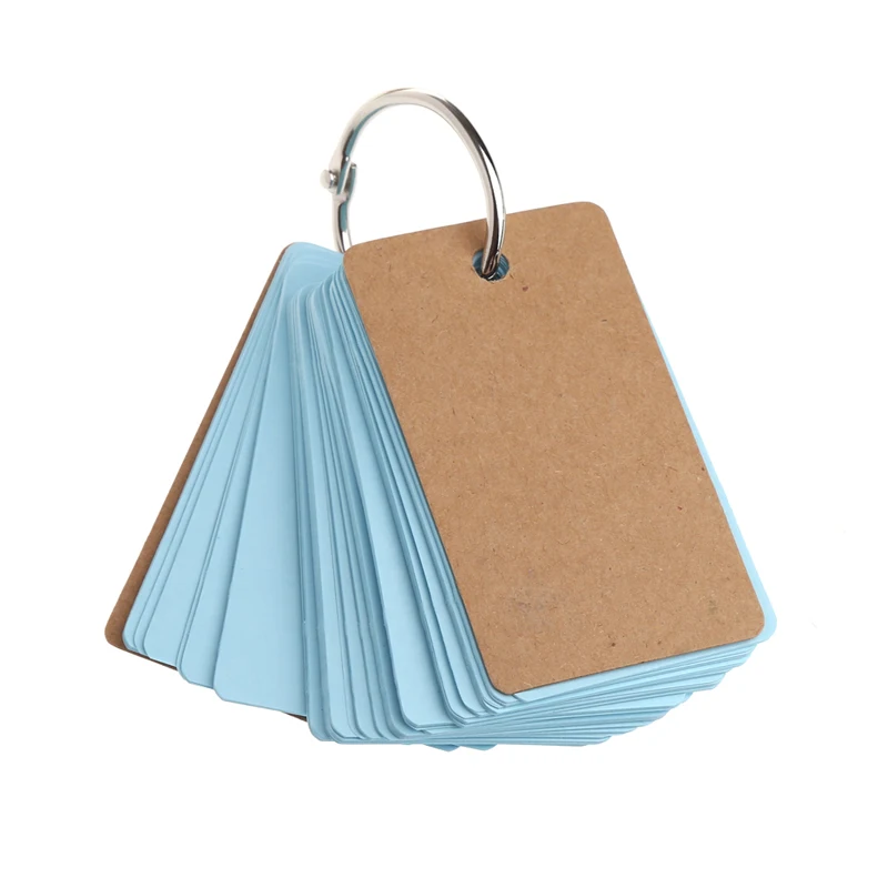 Carpeta notas con hebilla Color tarjetas portátiles, almohadillas para notas, papelería bonita, tarjeta en blanco artesanal, 230 hojas