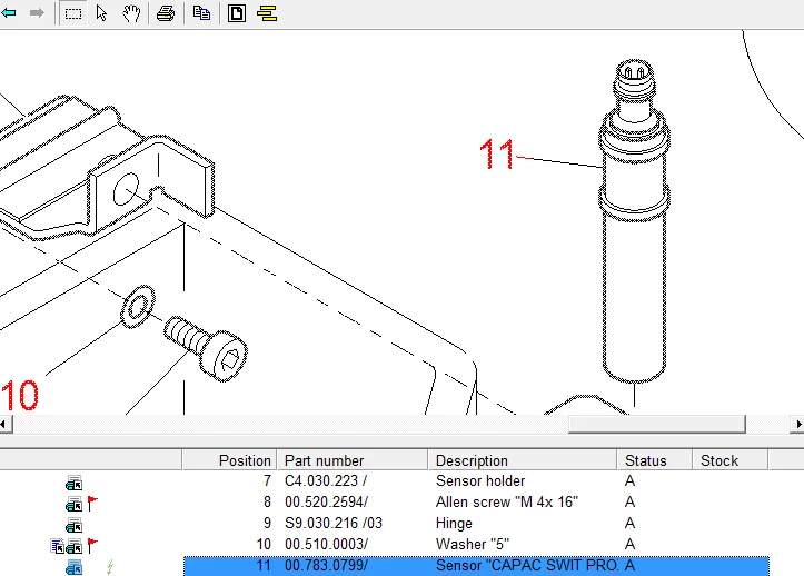 Best Quality  Water Level Sensor 00.783.0799 For Heidelberg Printing Machine Parts  Sm102 Cd102 Xl105 00.783.0799