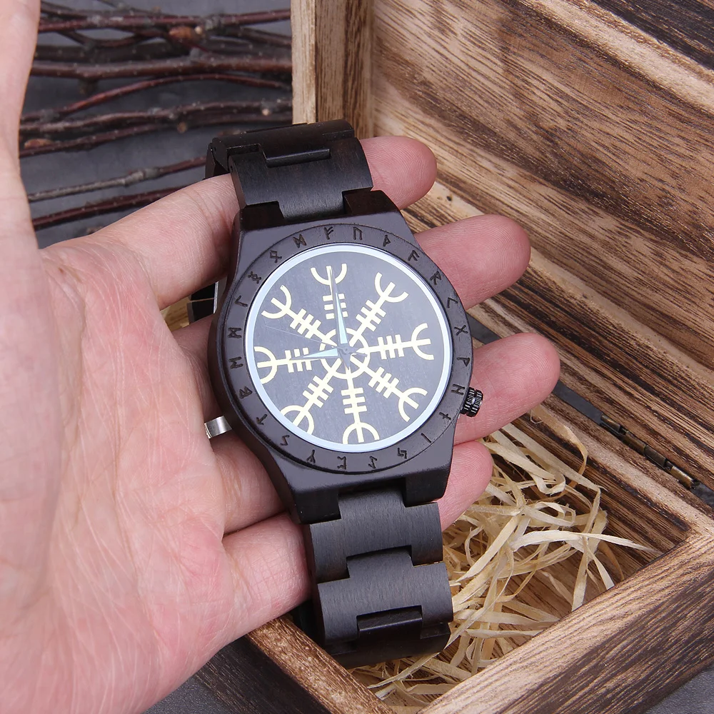 ساعات خشبية يدوية للرجال والنس - مراجعة Jewelry Watches Men وسعره